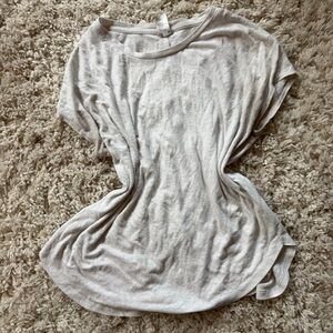 Elegant Anko breathable, light and simple Women's Gray Short Sleeve Top